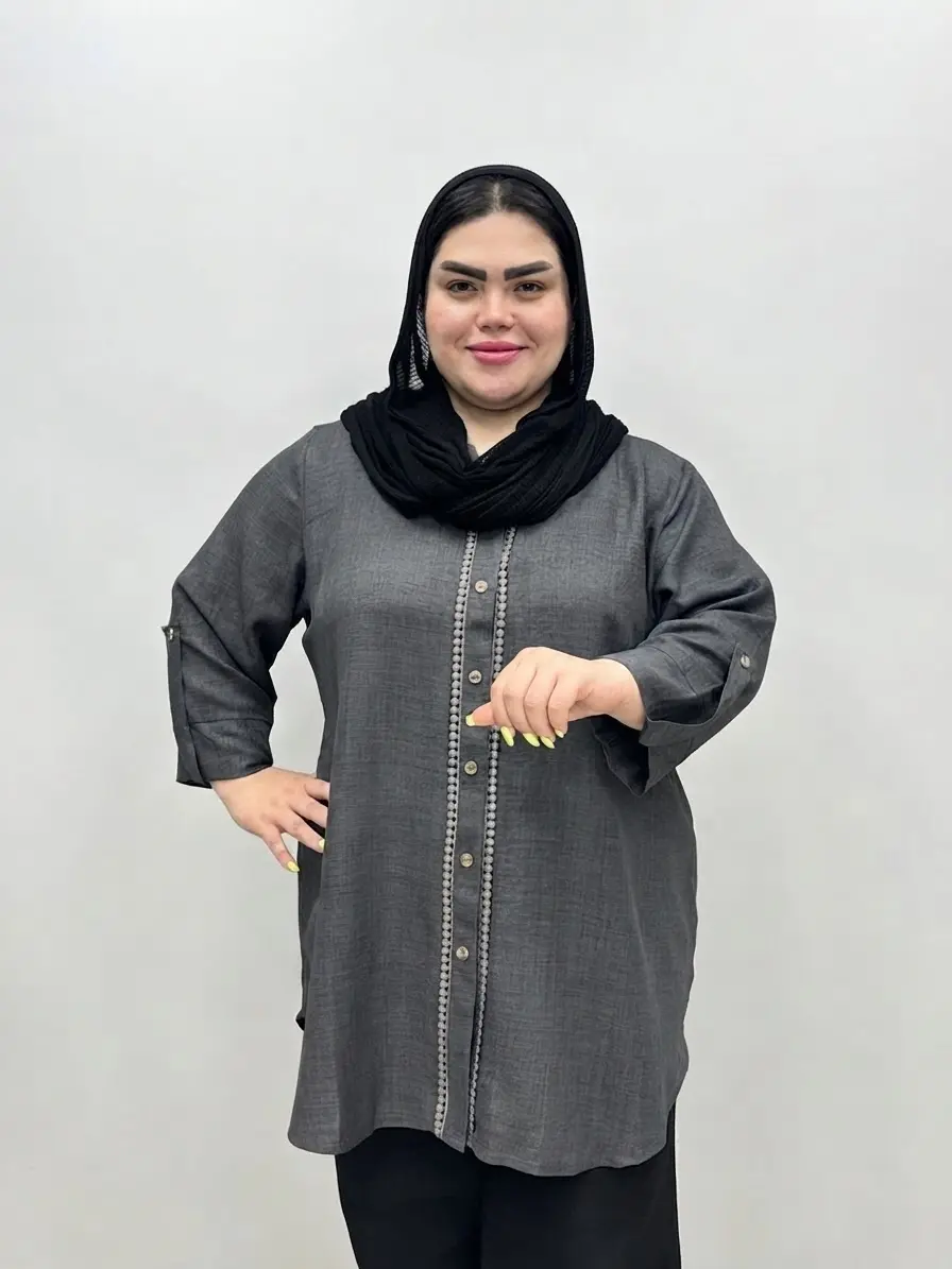 شومیز سایز بزرگ زنانه دونه عدسی